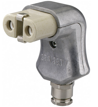2 pin plug alum / ceramic - Right angled  = £32.50 + VAT