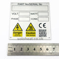 Soloheat OEM Data plate replacement – pre engraved as original issue = £10.00 each + VAT